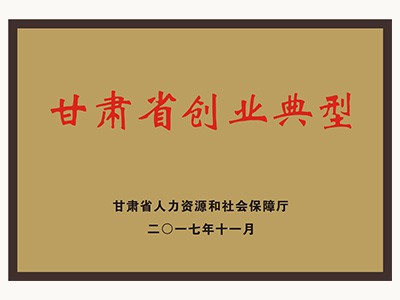 甘肅省創(chuàng)業(yè)典型(2017.12)